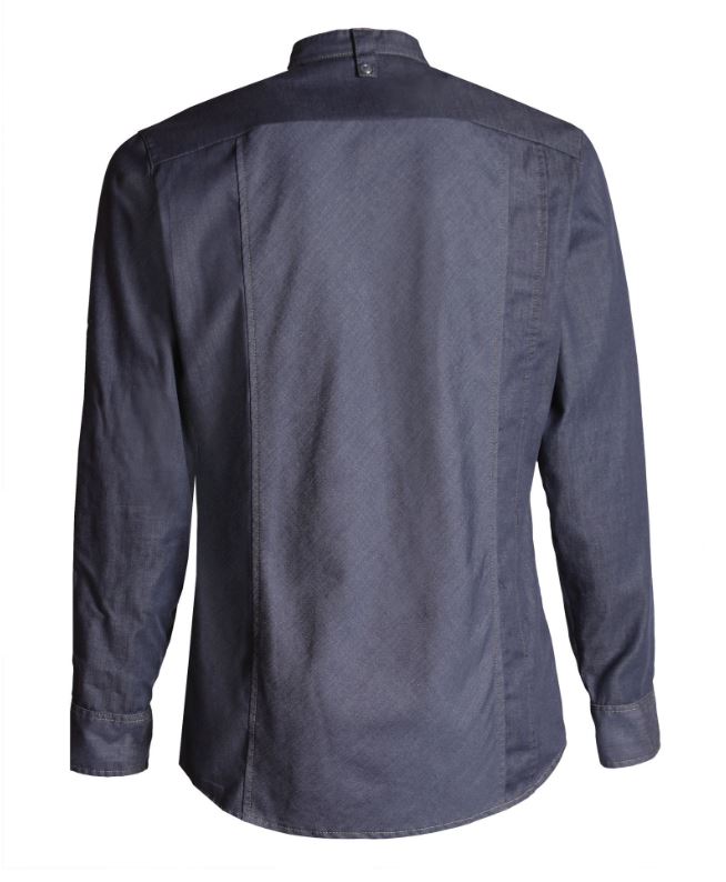 New Nordic skjorte m/langærmet denimblå str. M, Nybo New Nordic skjorte m/langærmet denimblå str. M, Nybo