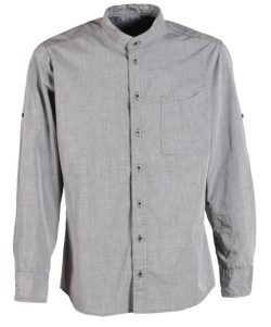 New Nordic skjorte m/langærmet koksgrå str. L, Nybo