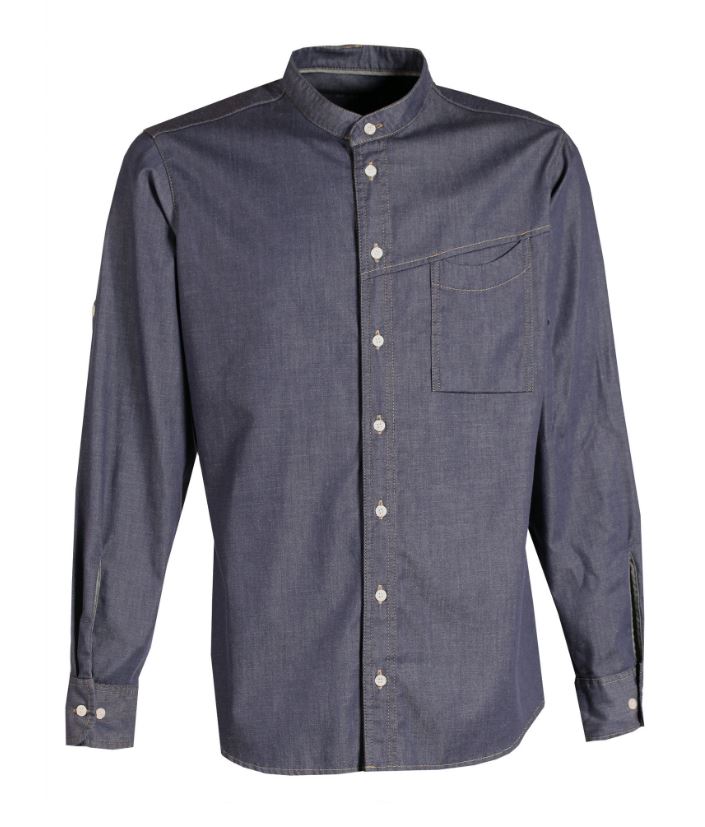 New Nordic skjorte m/langærmet denimblå str. XL, Nybo New Nordic skjorte m/langærmet denimblå str. XL, Nybo