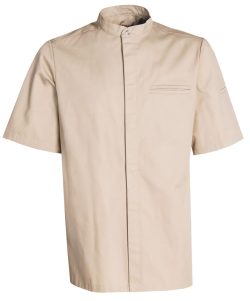 New Nordic kokkejakke m/kortærmer i khaki str. 3XL, Nybo