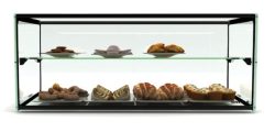 Sayl neutral displaymontre rektangulær m/LED lys og hylde - 920X330X315 Sayl neutral displaymontre rektangulær m/LED lys og hylde - 920X330X315